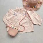 👚 شومیز گلدوزی رنگ گلبهی کد d112 | وارداتی