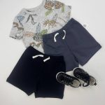 شورتک تمام نخ در دو رنگ طوسی و مشکی کد d0148 | برند وارداتی