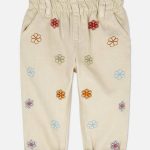 شلوار کتان گلدوزی گل برند primark کد ۲۰۰