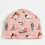 کلاه پاییزه صورتی کد 210