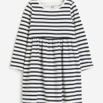 پیراهن دخترانه آستین بلند برند H&M کد ۲۰۴